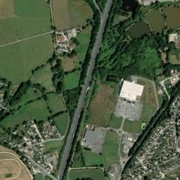 Vue de Aire de Camping-Cars de Nozay