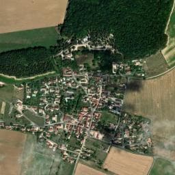 Vue de Aire pour camping-cars du Relais des Hautes-Côtes