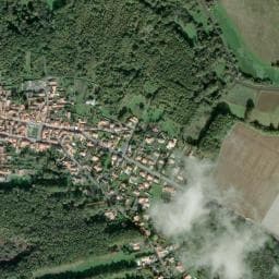 Vue de Aire de camping-cars de Passay