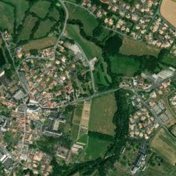 Vue de Aire de Camping Cars Les Arcades Chavagnes-en-Paillers