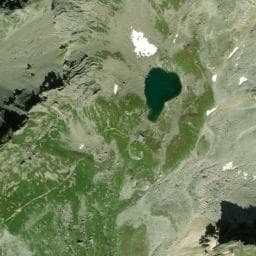 Vue de Aire du bivouac du Presset