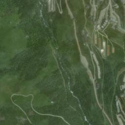 Vue de Aire de camping-car Les Ménuires