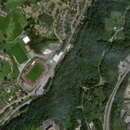 Vue de Aire d'accueil de camping-cars de Tulle
