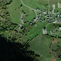 Vue de Aire de camping-cars des Contamines