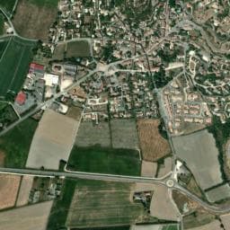 Vue de Aire Camping-Cars de Puy Saint Martin