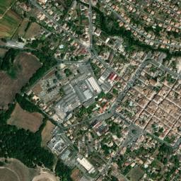 Vue de Aire de camping-car de Miramont-de-Guyenne