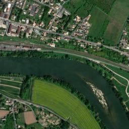 Vue de Aire de camping-car à Saint-Sève