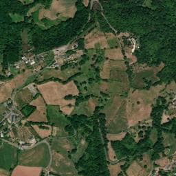 Vue de Aire naturelle de camping de Pruines