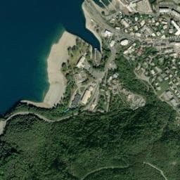 Vue de Aire de camping-car à Savines-le-Lac