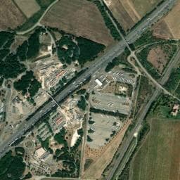 Vue de Aire Camping-Cars A7 Montélimar Ouest