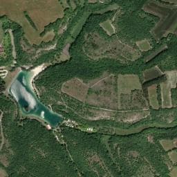 Vue de Camping du Plan d'eau des Chênes