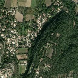 Vue de Aire de camping car de Saint Restitut