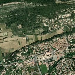 Vue de Parking nuit — Beaumes-de-Venise