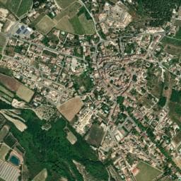 Vue de Aire Camping car Malemort-du-Comtat