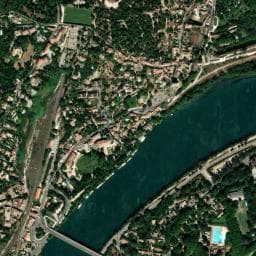 Vue de Aire Camping-car du Pont d'Avignon *