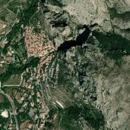 Vue de Aire CAMPING-CAR PARK de Moustiers-Sainte-Marie