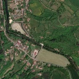 Vue de Aire municipale de camping-car de Camarès
