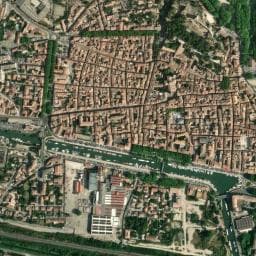 Vue de Aire de Camping-cars Beaucaire