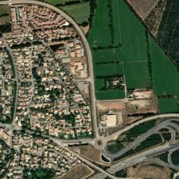 Vue de Aire de camping-cars publique