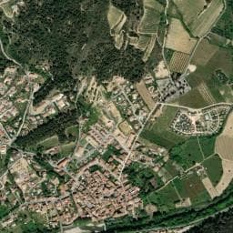 Vue de Aire de camping-car à Montouliers