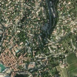 Vue de Fontaine du terrain de boules de Cassis