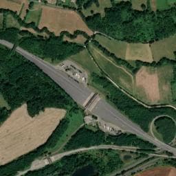 Vue de Aire du péage de Lestelle Nord
