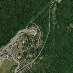 Vue de Aire pour camping-cars station Ax 3 Domaines