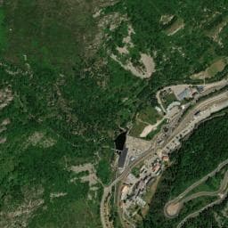 Vue de Aire de camping-car à Porté-Puymorens
