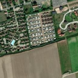 Vue satellite de Plopsaland Village à Bray-Dunes