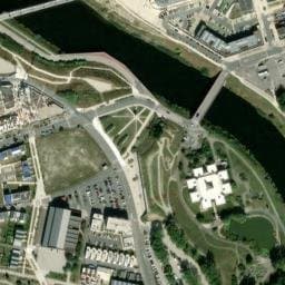 Vue satellite de Dunkerque - Rue des chantiers de France à Dunkerque