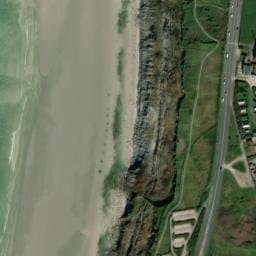 Vue satellite de Aire de camping-car à Wimereux à Wimereux