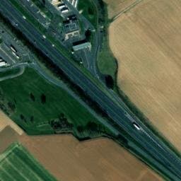Vue satellite de Aire de camping-car à Rely à Rely