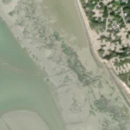 Vue satellite de Camp de Dunes à Camiers