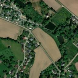 Vue satellite de camping communal à Bousignies-sur-Roc