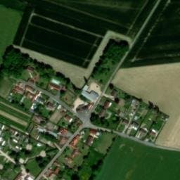 Vue satellite de Les Peupliers à Vironchaux