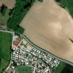 Vue satellite de Camping du Val d'Authie à Tollent