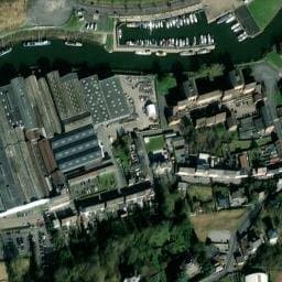 Vue satellite de Aire de camping-car à Hautmont à Hautmont