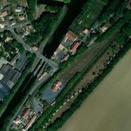Vue satellite de Aire de camping-cars de Marcoing à Masnières