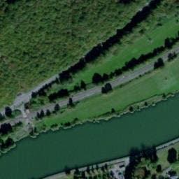 Vue satellite de Aire de camping-car à Haybes à Haybes