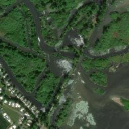 Vue satellite de Camping La Grenouillère à Frise