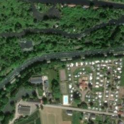 Vue satellite de Camping du Château et de l'Oseraie à Feuillères