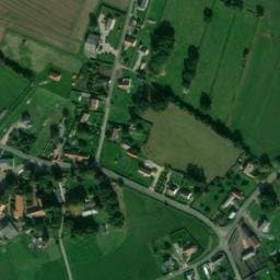 Vue satellite de Les cabanes d'Eddie "Trappeur" - Domaine Le Soleil Couchant à Avesnes-en-Val