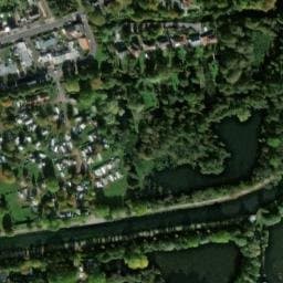Vue satellite de Camping Municipal Les Poissonniers à Hamelet