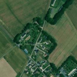 Vue satellite de Aire de stationnement et de service Auber Caravaning à Écrainville
