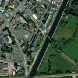 Vue satellite de Aire d'accueil et de services de Beautor à Beautor