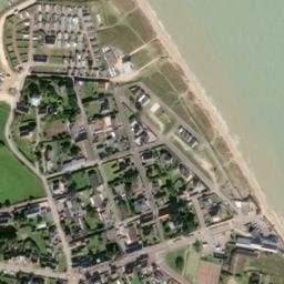 Vue satellite de Camping Municipal La Sinope De Quinéville à Fontenay-sur-Mer