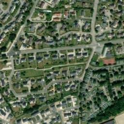 Vue satellite de Camping Municipal des Pieux à Saint-Germain-le-Gaillard