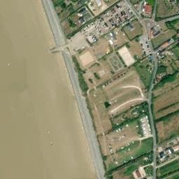 Vue satellite de Aire de stationnement Sciotot à Tréauville