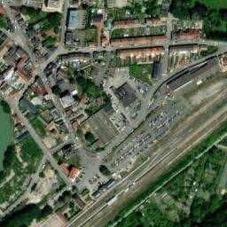 Vue satellite de Aire de camping-car à Rethel à Rethel