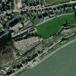 Vue satellite de Aire de stationnement et de service de Duclair à Anneville-Ambourville